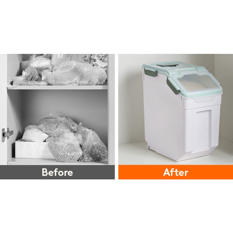 Pet Food Container Supplier - OEM Multifunctional Airtight with Wheels