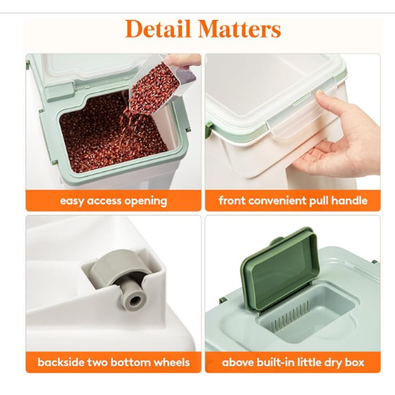 Dog Food Container Supplier - Custom LOGO Multifunction Polygon Shape