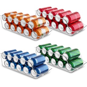 Refrigerator Organizer Supplier - Large Capacity Clear Rolling for Bottles