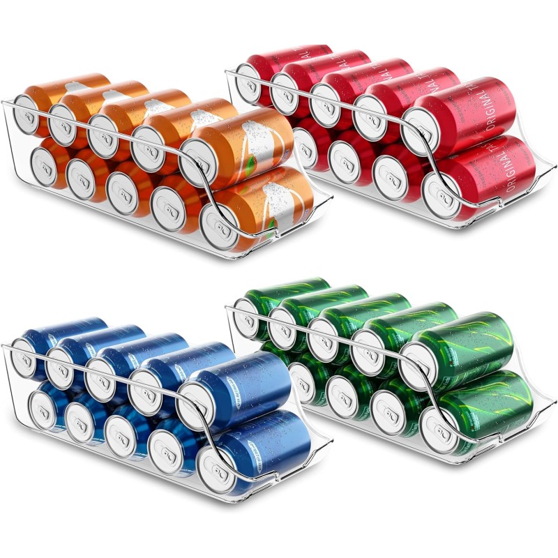 Refrigerator Organizer Supplier - Large Capacity Clear Rolling for Bottles