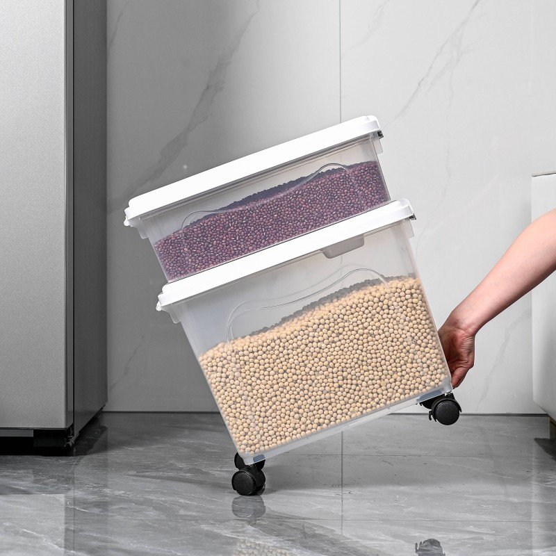 Food Container Manufacturer - 40L Multifunctional Rice Dispenser 30kg
