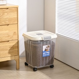 Dog Food Storage Bin Factory - Custom Logo 35L Microwavable PP Polygon