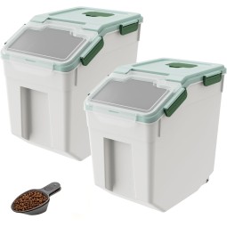 Pet Food Storage Container Manufacturer - BPA Free Airtight Black Plastic