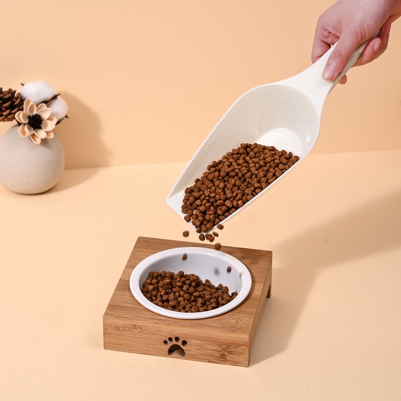 Pet Bowls & Feeders Manufacturer - Modern Plastic with Scoop Measuring Lines
