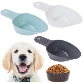 Pet Bowls & Feeders Factory - Modern Plastic with Measuring Lines Scoop