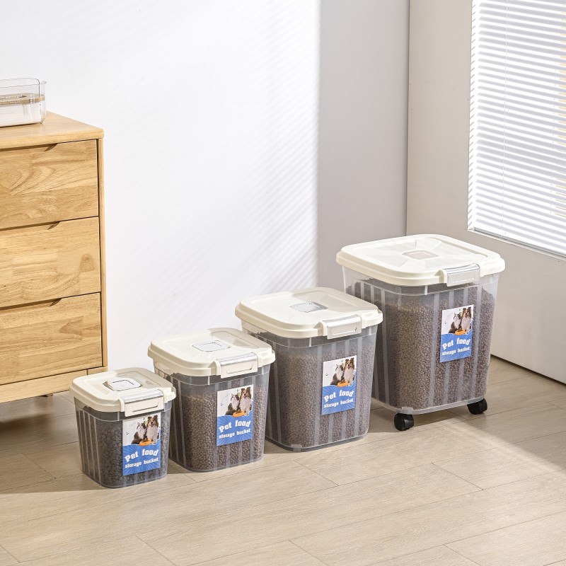 Dog Food Storage Bin Factory - Custom Logo 35L Microwavable PP Polygon