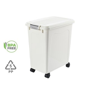 Dog Food Storage Bin Supplier - 40L Multifunctional Custom Logo Injection