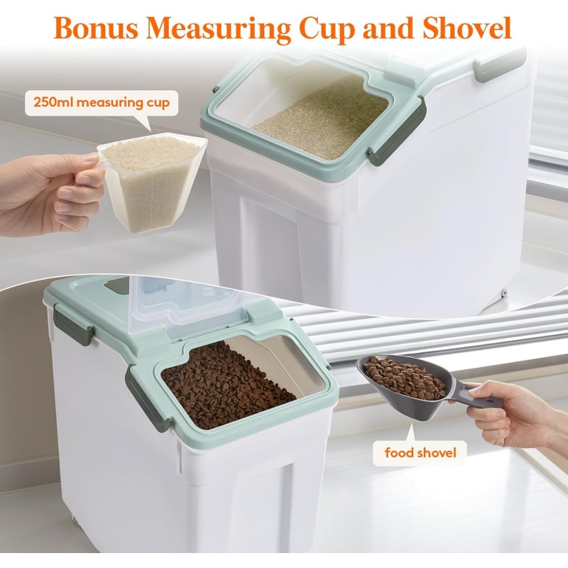 Dog Food Container Supplier - Custom LOGO Multifunction Polygon Shape