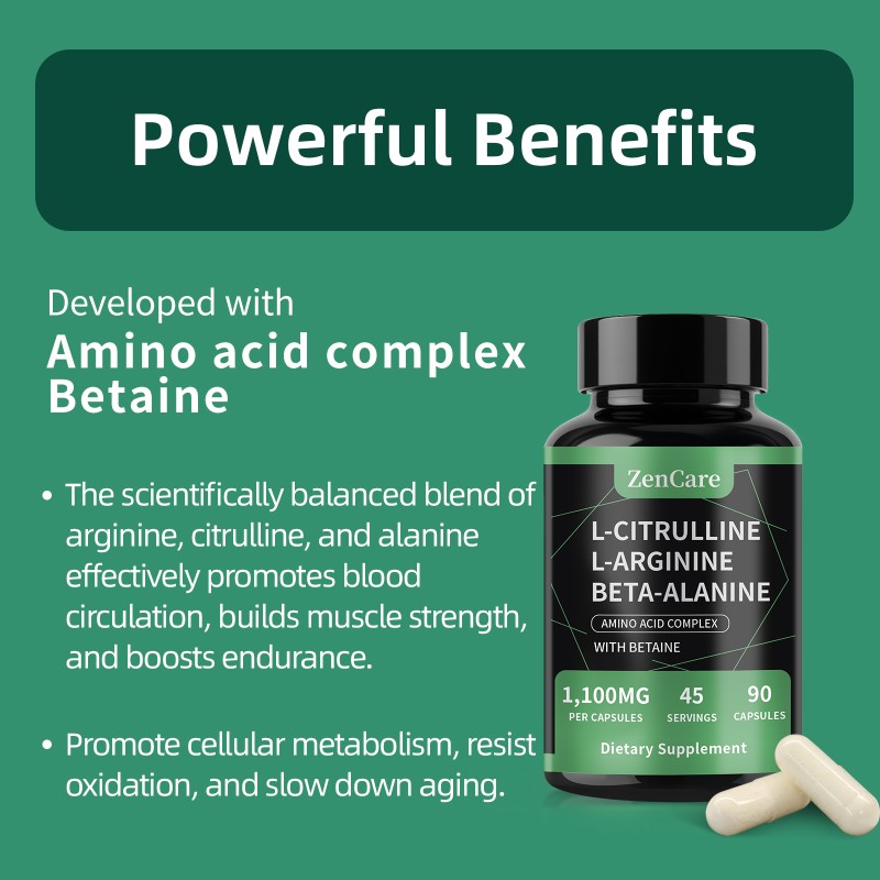 Amino Acid Capsules Manufacturer - Private Label L-citrulline Arginine