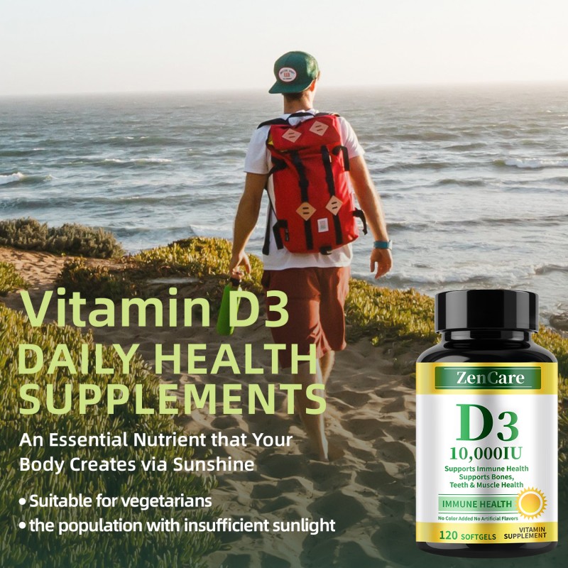 Vitamin D3 Softgel Manufacturer - GMP Factory 10000iu Stock