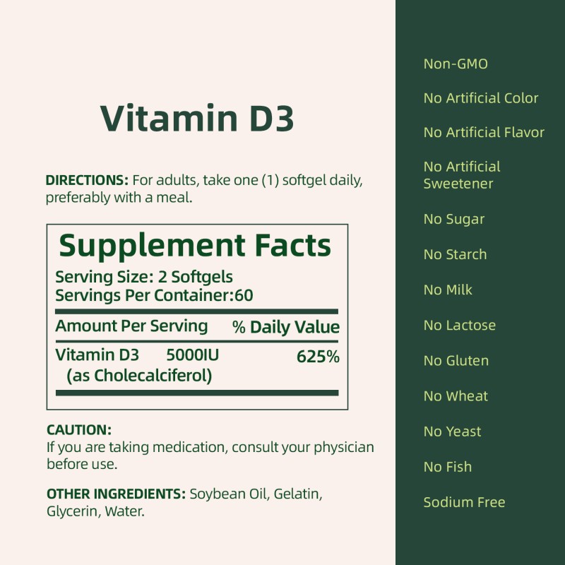 Vitamin D3 Softgel Manufacturer - GMP Factory 10000iu Stock