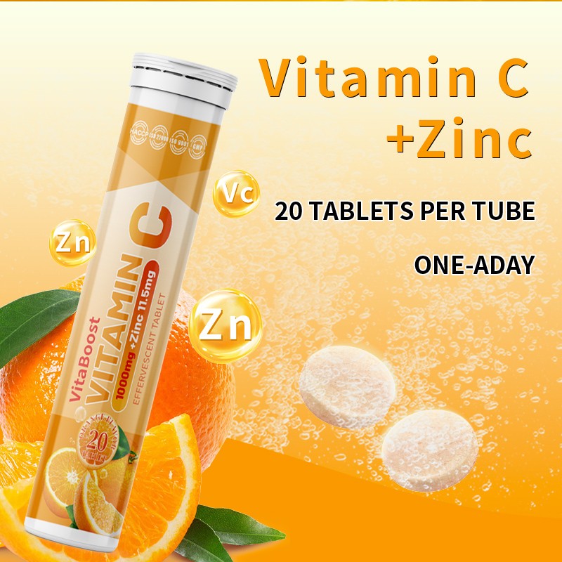 Vitamin C Zinc Effervescent Tablets Manufacturer - 1000mg Vitamin C 10mg Zinc