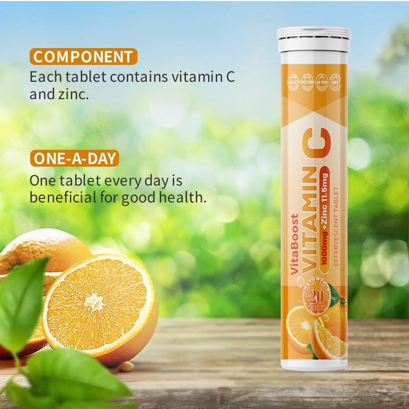 Vitamin C Zinc Effervescent Tablets Manufacturer - 1000mg Vitamin C 10mg Zinc