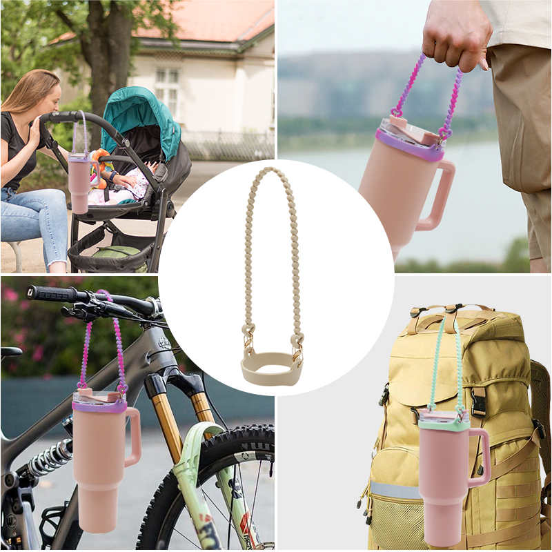 Water Bottle Handle Supplier - Factory Supply Soft Silicone Carrier