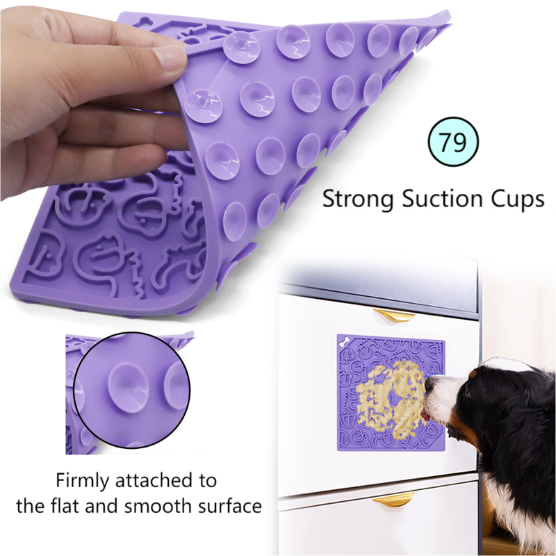 Pet Lick Mat Manufacturer - Silicone Puppy Pattern Slow Feeder