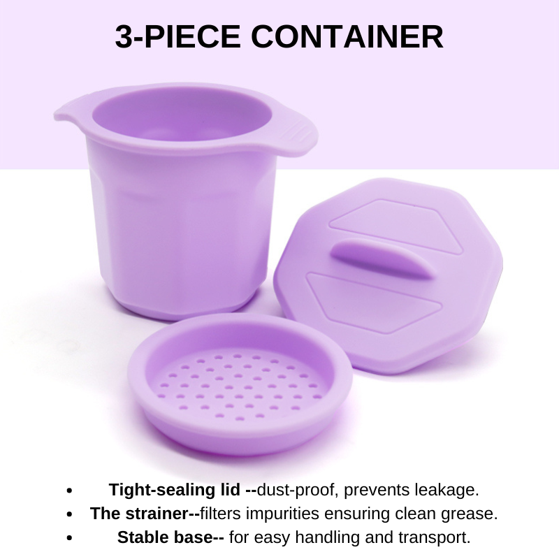 Bacon Grease Container Factory - Food Grade Silicone Oil Storage