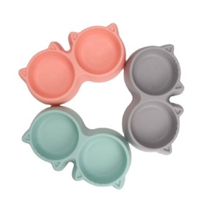 Pet Bowl Factory - Cartoon Lucky Cat Shape Luxury Round Feeder
