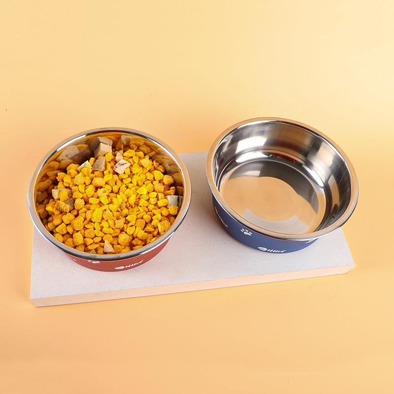 Cat Food Bowl Supplier - Removable Stainless Steel Elevated Anti-slip Feeder