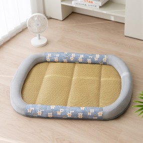 Pet Cooling Pad Supplier - Double Layer Cooling Large Fiber Ice Silk Breathable