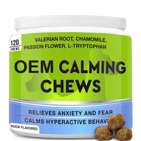 Dog Calming Bites Manufacturer - 120 Soft Chews Anxiety Relief