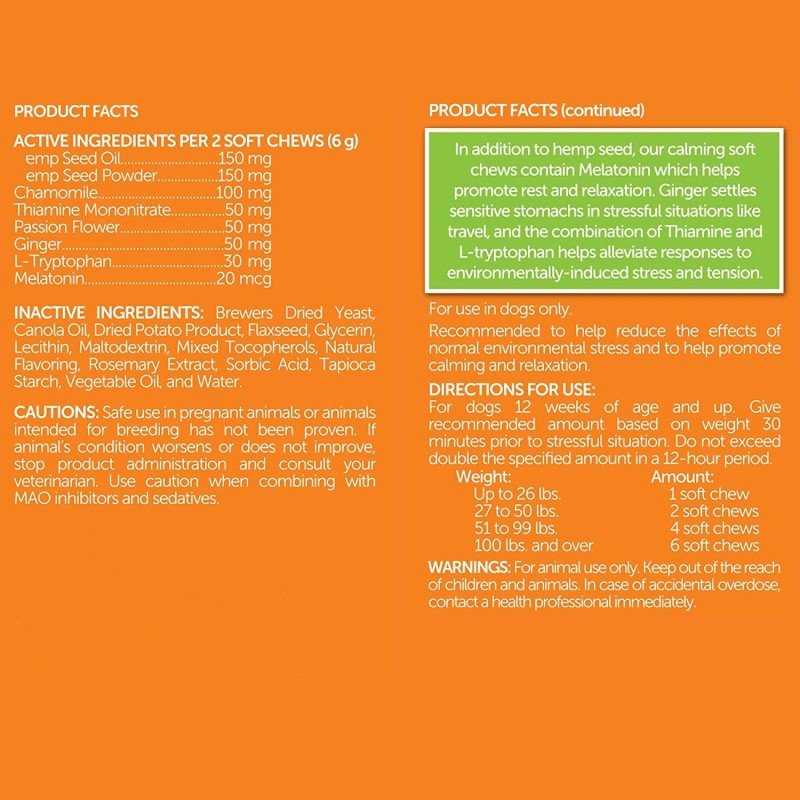 Pet Calming Chews Supplier - Dog Cat Anxiety Separation Relief