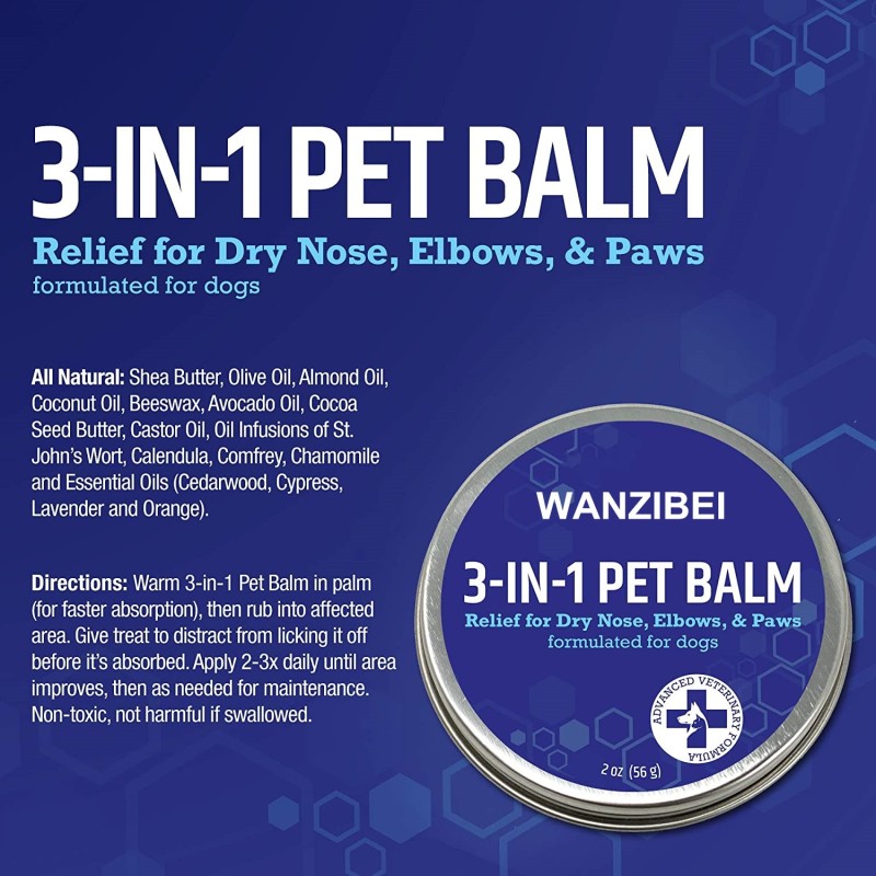 3-IN-1 Pet Balm Supplier - Organic Natural Outdoor Protection