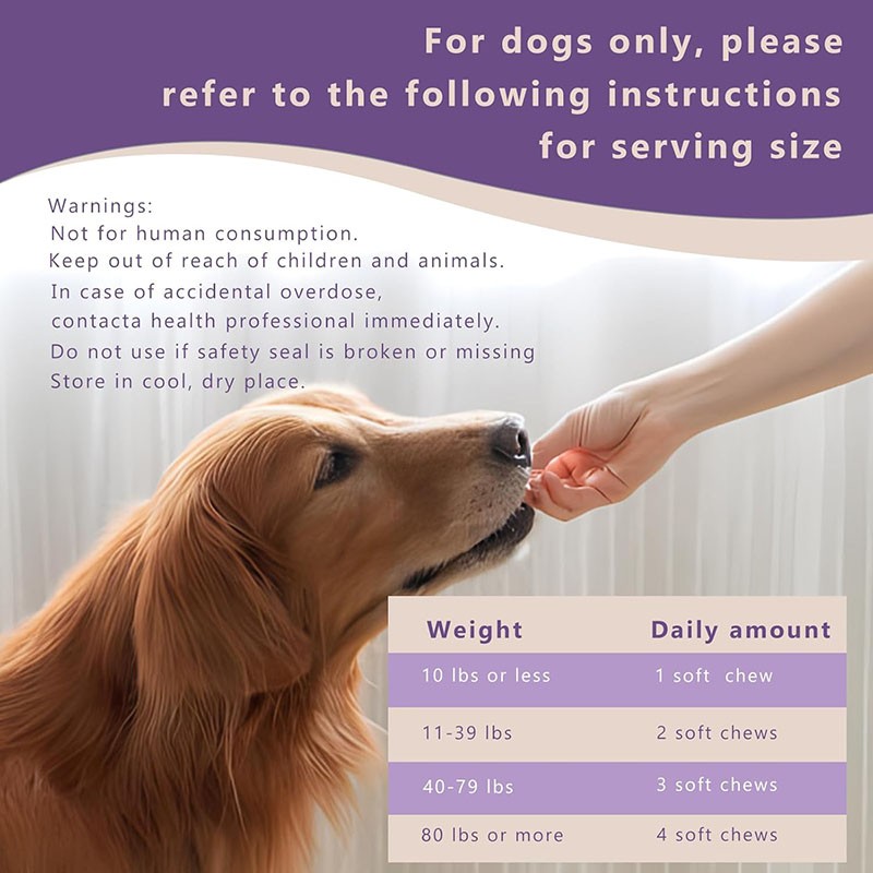 Pet Calming Chews Supplier - OEM Wholesale for Anxiety Stress Barking Relief