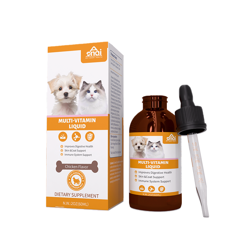 Animal Liquid Vitamin Supplier - 15 in 1 Multivitamin Drops Skin Fur Heart
