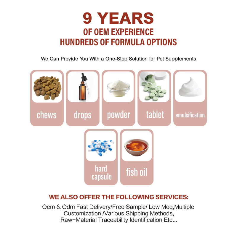 Pet Supplement Manufacturer - OEM Probiotic Chews Private Label Processing