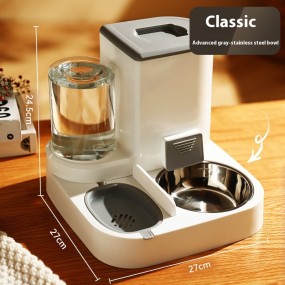 Automatic Dog Feeder Manufacturer - Large Drinking Fountain Food Water Dispenser