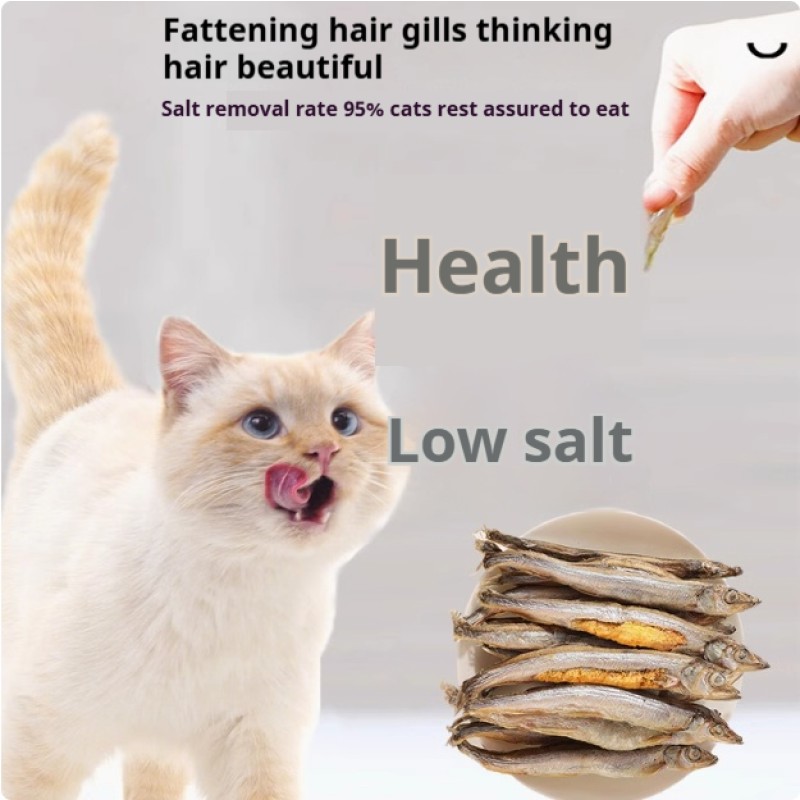 Cat Snacks Supplier - OEM/ODM Freeze-dried Capelin Fish Calcium Rich