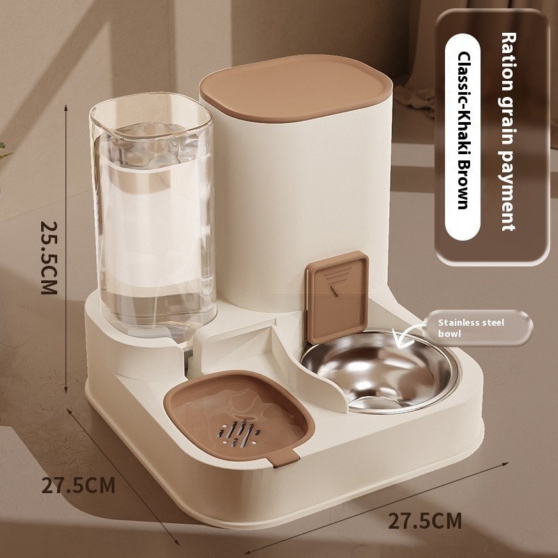 Automatic Dog Feeder Manufacturer - Large Drinking Fountain Food Water Dispenser