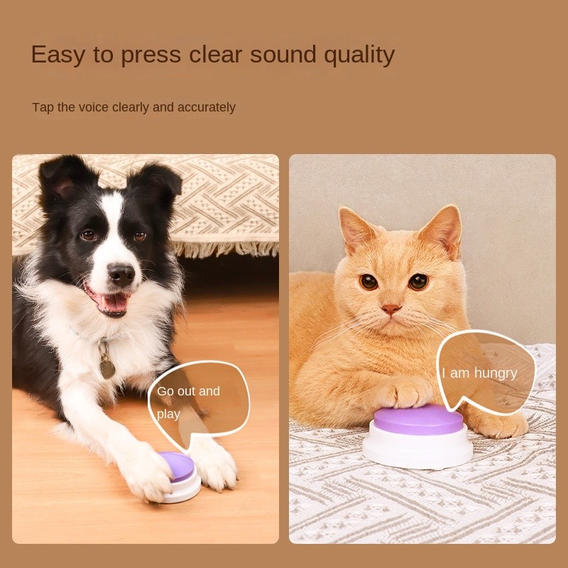 Pet Training Button Manufacturer - Interactive Plastic Voice with Recording