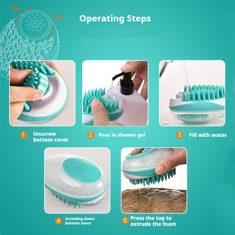 Pet Cleaning Brush Factory - Customizable Multifunctional ABS Safe Bathing Tool