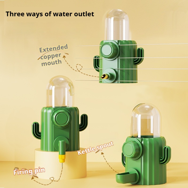 Bird Water Feeder Manufacturer - 250ML Eco-friendly Cactus Shape Durable Hanging