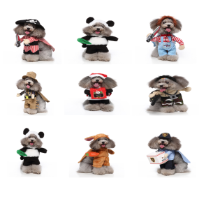 Pet Costumes Manufacturer - Christmas Costume Suitable for Teddy French Bulldog Corgi