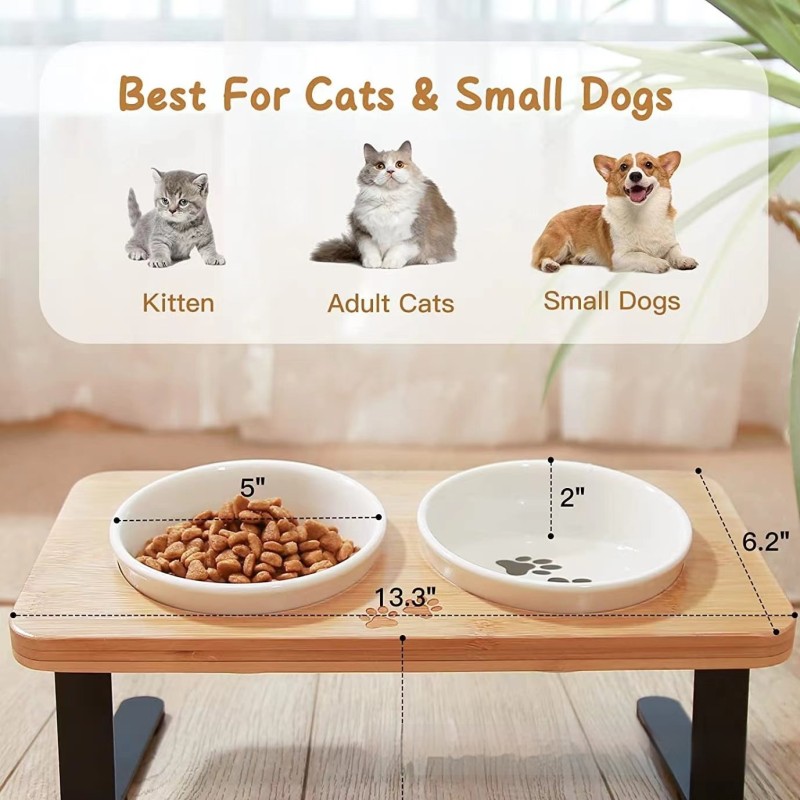 Pet Bowl Manufacturer - Eco-Friendly Custom Logo Double Stainless Steel Ceramic