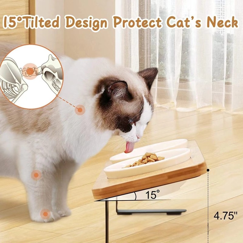 Pet Bowl Manufacturer - Eco-Friendly Custom Logo Double Stainless Steel Ceramic