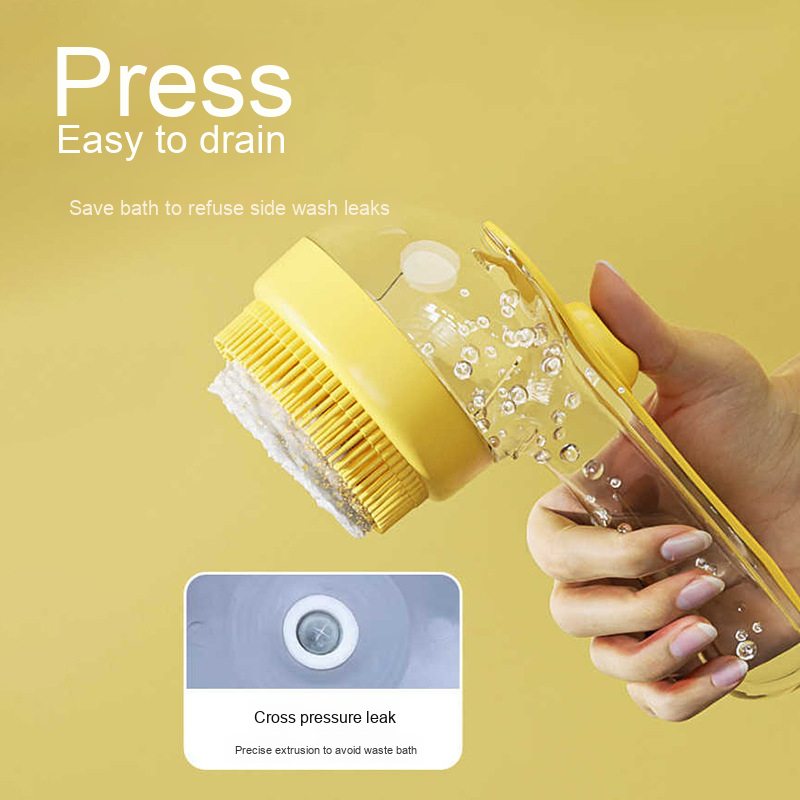 Pet Grooming Brush Manufacturer - Eco-Friendly Silicone ABS Shampoo Scrub Press Liquid