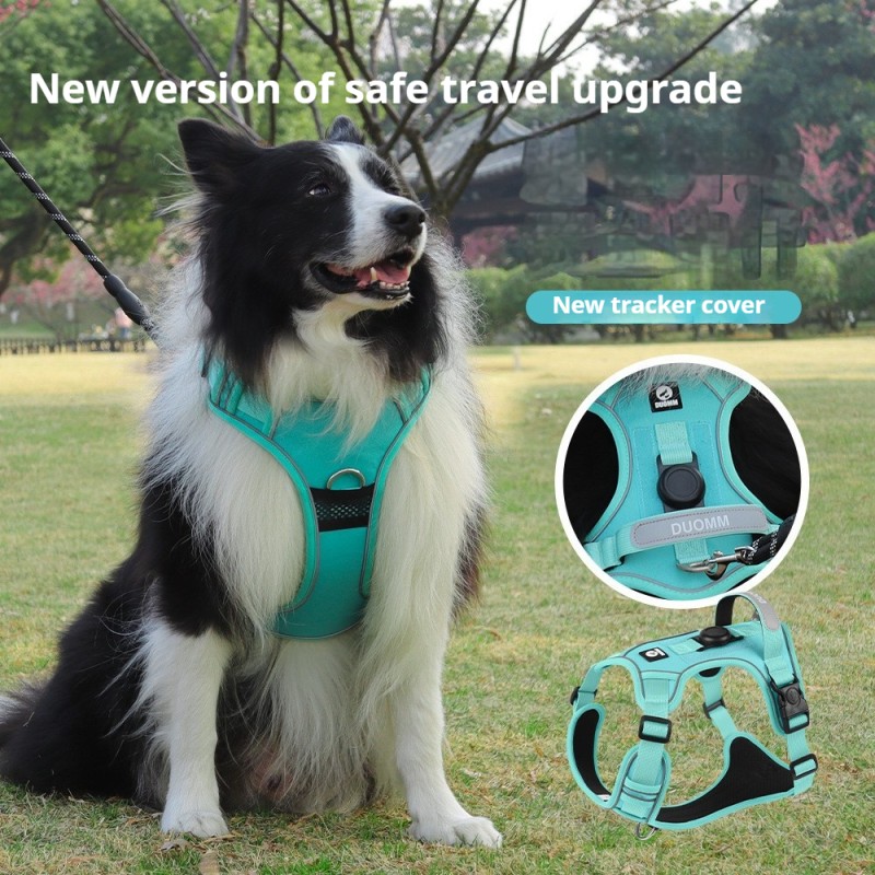 Pet Harness Factory - Hot-Selling Luxury Reflective Breathable No-Pull Leather