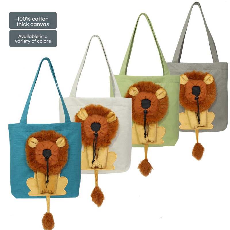 Cat Backpack Factory - Hot Sale 100% Cotton Little Lion Shape Luxury Fashion