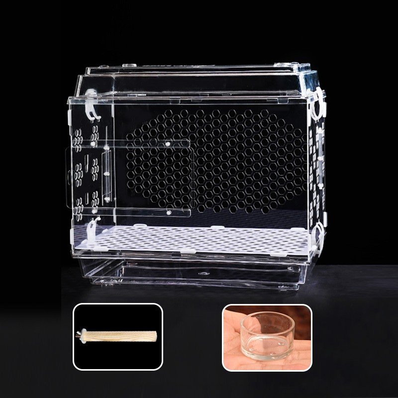Pet Bird Cage Factory - Clear Acrylic Parrot Cage Design
