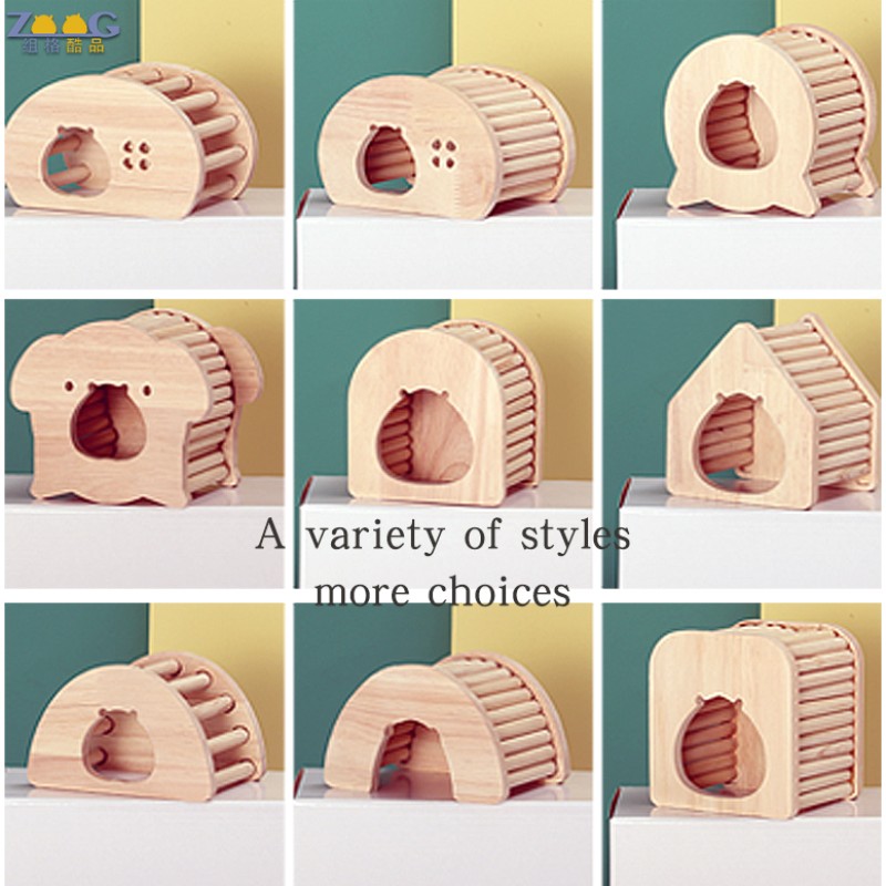 Hamster House Supplier - Funny Wooden Hide Nest Animals