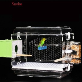 Acrylic Bird Cage Manufacturer - Snoka Clear Pet Cage Parrot