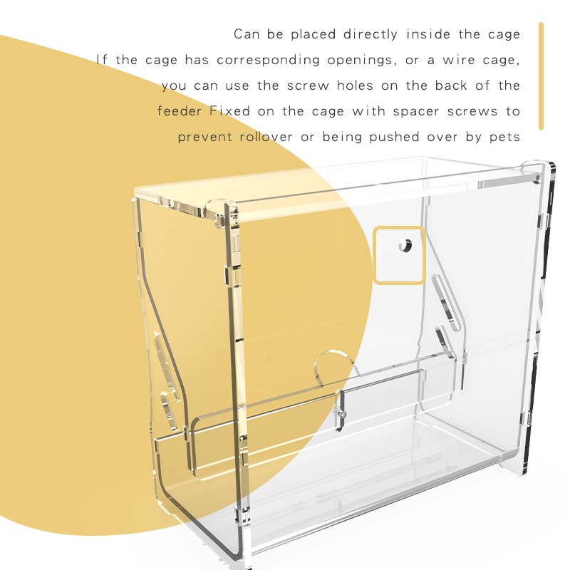 Parrot Food Feeder Factory - 2022 New Automatic Acrylic Bowls