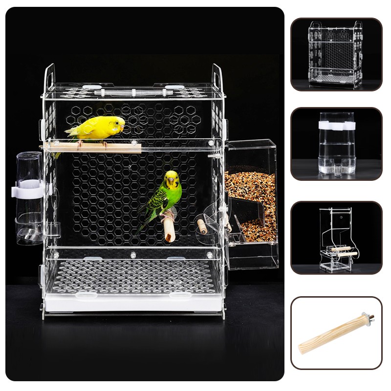 Parrot Bird Cage Manufacturer - Customized Logo Acrylic Plexiglass
