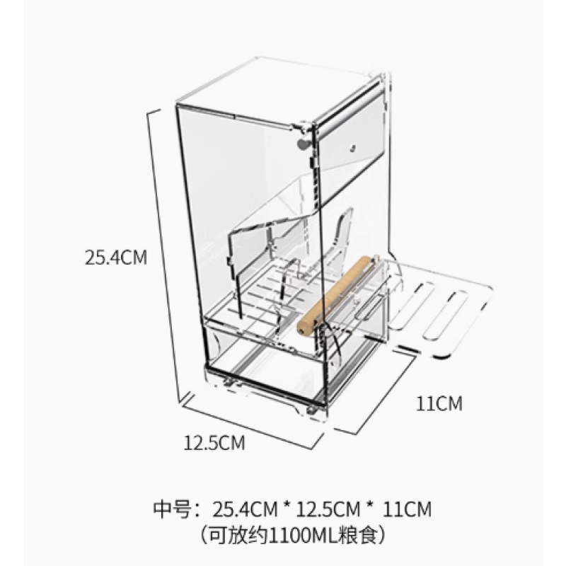 Parrot Feeder Factory - Automatic Transparent Food Container