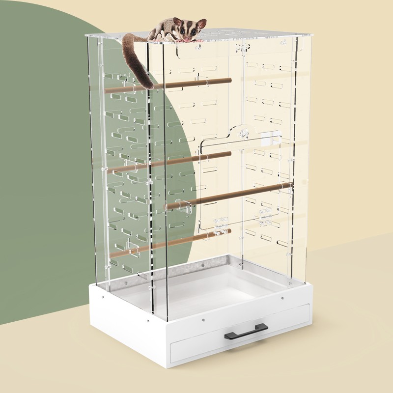 Sugar Glider Cage Factory - Custom Logo Acrylic Chinchillas Villa