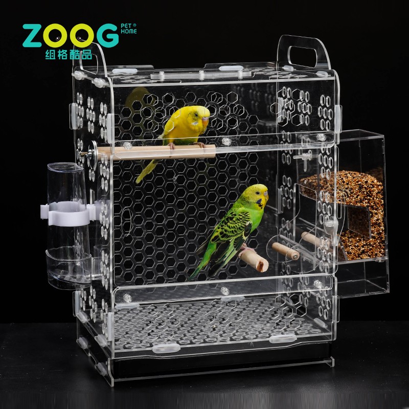 Parrot Bird Cage Manufacturer - Customized Logo Acrylic Plexiglass