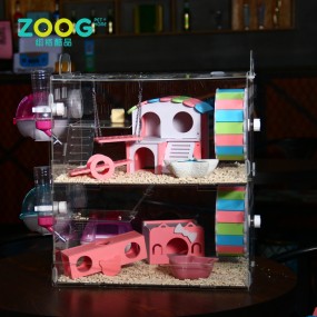 Small Animal Cage Supplier - High Quality Deluxe Acrylic Design
